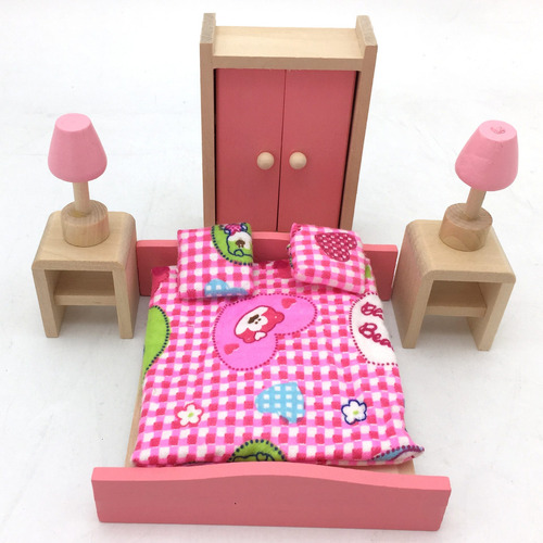 Imagen 2 de 4 de Muebles Para Casa Casita De Muñecas En Madera Ws