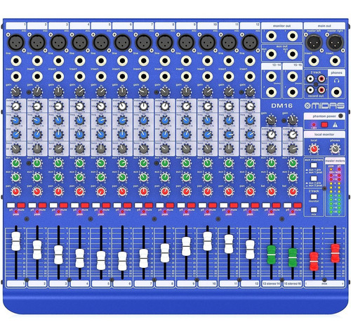 Consola Analogica Midas Dm16 12 Entradas Mono 2 Stereo P