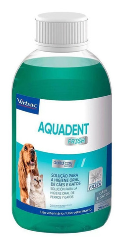 Aquadent Combate Mal Hálito Higiene Cachorro E Gato - Virbac
