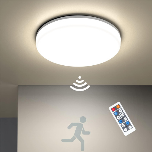 Annaror Luz De Techo Led Con Sensor De Movimiento Con Contro