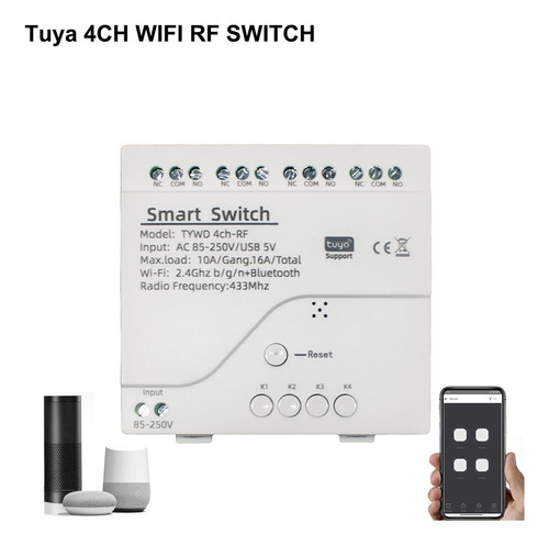 Interruptor Inteligente Tuya Wifi, Temporizador Para Bricola