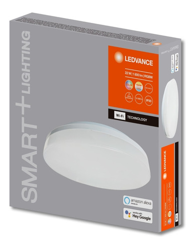 Imagen 3 de 8 de Panel Plafón Led Smart Ledvance 22w Rgbw Dimerizable App
