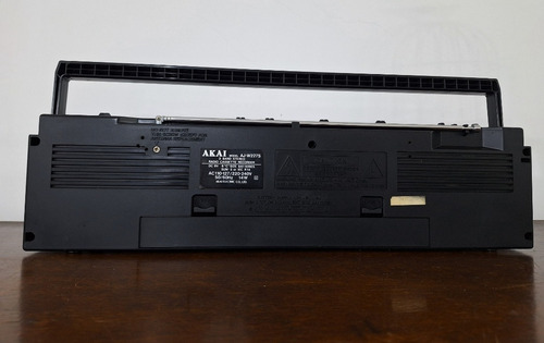 Antiguo Radiograbador Estéreo Akai Aj-w227s Funciona Negro (Usado)