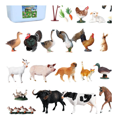Juego De Modelos De Animales Realistas Para Niños, Juguete
