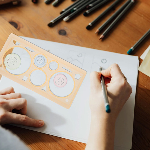 10 Piezas De Reglas De Pintura, Plantillas De Dibujo, Reglas