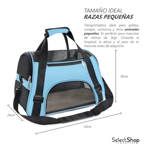 Maleta Transportadora Bolsa Viaje Mascota Perro Gato Mascota - $ 298