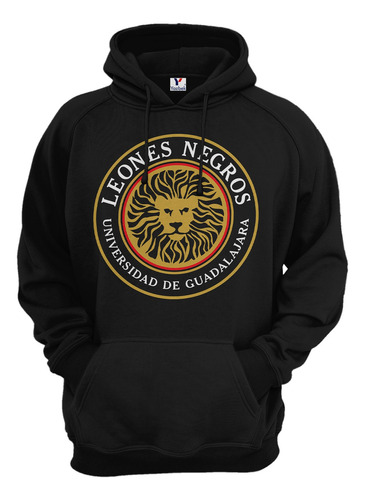 Sudadera Leones Negros, Unisex Con Capucha