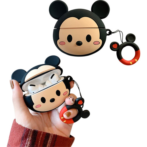 Case De Silicón AirPods Pro Animado - Mickey Mouse Disney