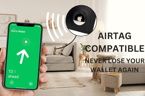 Stealth Mode Billetera Tríptico De Piel Para Hombre Con...