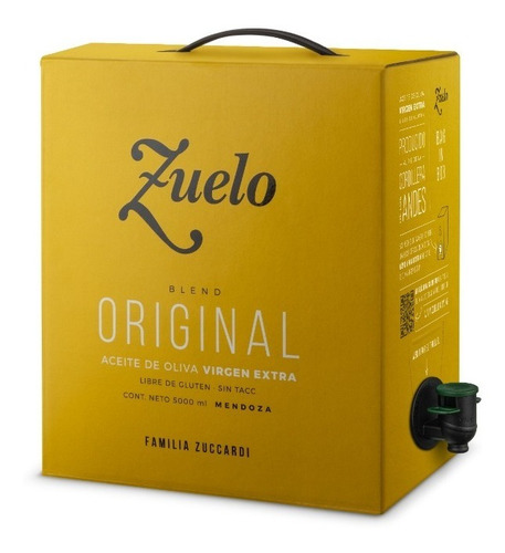 Imagen 2 de 4 de Aceite Zuelo Clasico De Oliva Extra Virgen X 5l