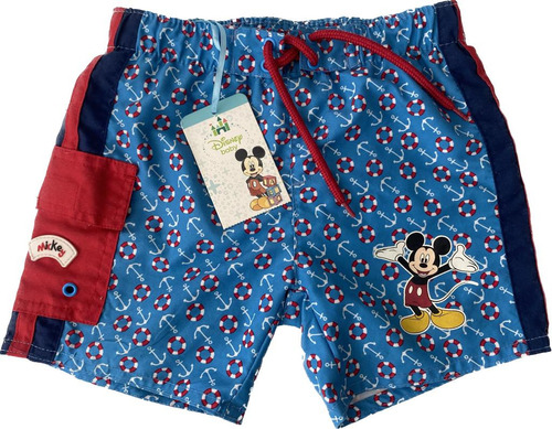  Short Baño Mickey , Polera, Hawaiana Disney- Regalo Mochila