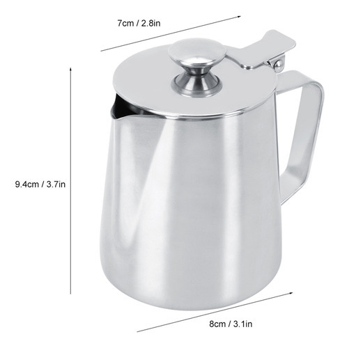 Jarra De Espuma De Leche De Acero Inoxidable De 350 Ml