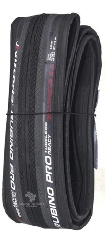 Llanta Bicicleta 700 X 25 Vittoria Tubeless Ruta Rubino Pro Color Negro