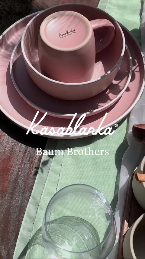 Vajilla De Ceramica Rosa 16 Piezas Moderna Personas Kb-025