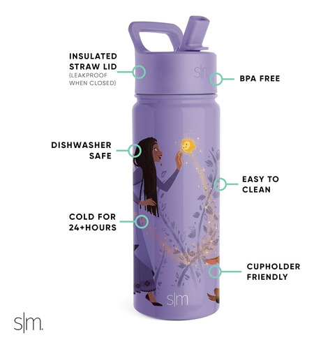 Contenedor Bebidas Acero Inoxidable Tapa Infantil Reusable