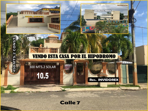 Vendo Casa De 3 Niveles En Invidorex  Por Los Frentes Del Hipodromo, De Oportunidad Y Rebajada