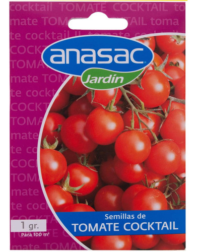 Semilla Tomate Cherry (cocktail) 1 G X 20 U || Anasac Jardín