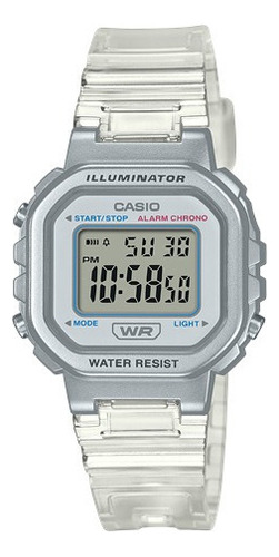Relógio Pulso Casio Feminino Digital Cristal La-20whs-7adf