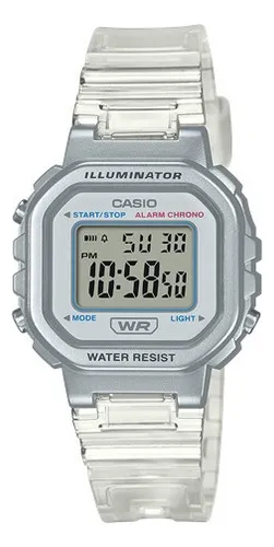 Reloj Casio Hombre W-218h Deportivo Sumergible Luz Color de la malla  Celeste Color del bisel Celeste Color del fondo Natural