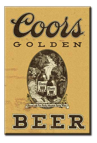 Refrigerador De Cerveza Coors Golden Vintage De Desperate En