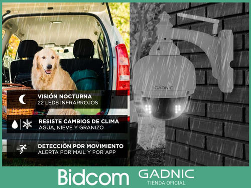 Camara Domo Exterior Seguridad Ip P2p Hd Wifi Vision Nocturn