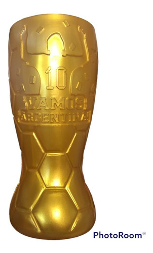 Vaso Dorado Mundial Pack X30 Copa Del Mundo Plastico Futbol 