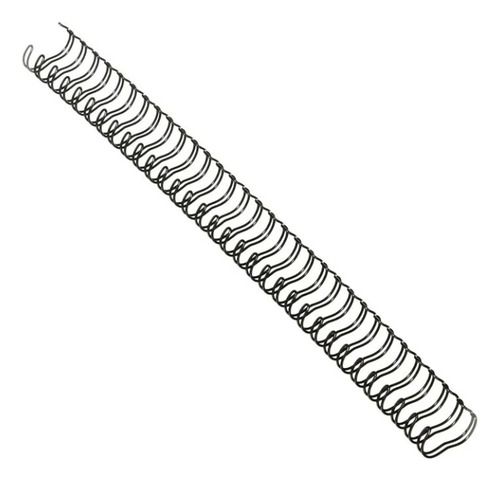 Espiral Gusano Metalico Gbc 5/8 Pulgada Paso 2:1 C/20 Negro
