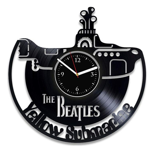 Clock Submarino Amarillo Para Hombre Beatles Clock Rock Mus.