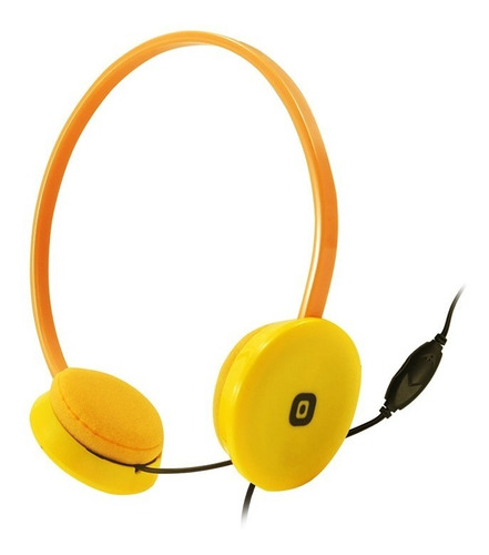 Auricular Panacom Con Micrófono Ho-9812 Sonido Estéreo Color Amarillo
