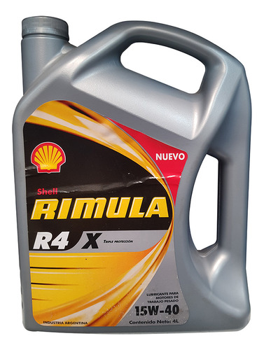 Aceite Mineral Shell Rimula R4 15w40 X4l