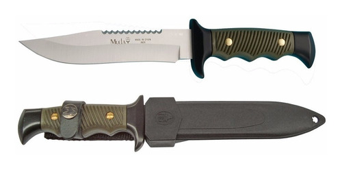 Imagen 4 de 5 de Cuchillo Mountain 160 Mm Negro/verde C/funda Marca Muela