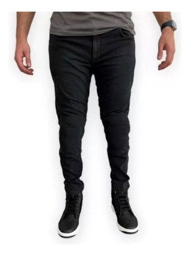 Pantalon Moto  Jean Jar Vec (t,34)  Negro - Motordos