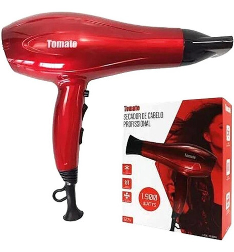 Secador De Cabelo Profissional Tomate 1900 Watts Mse-2600