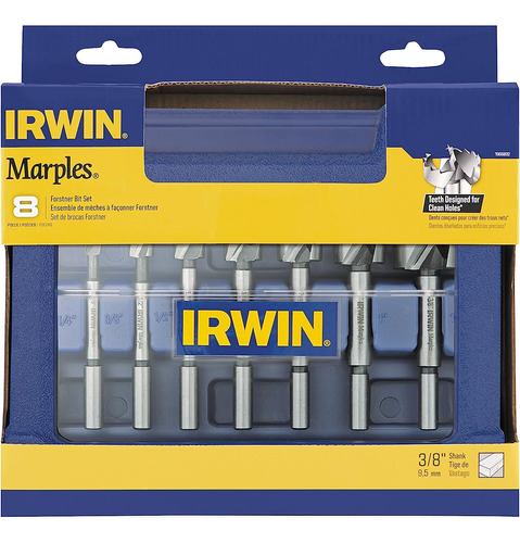 Irwin ® marples Forstner 8 Brocas Para Madera Con Estuche