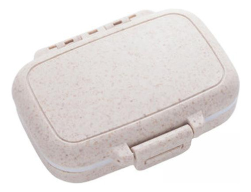 5 Organizador De Pastillas Compartimento Beige 8cmx6cm