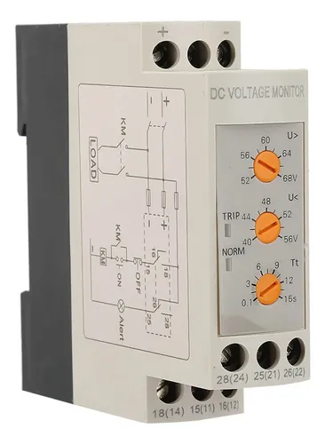 Relè Di Sovra/sottotensione 65-260 V AC/DC – Per Protezione Impianti Elettrici, Bianco, Alta Qualità