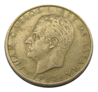 Moneda España 100 Pesetas 1984 Canto Flor De Lis Abajo 