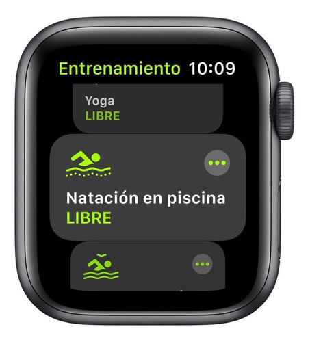 Imagen 3 de 9 de Apple Watch SE (GPS, 40mm) - Caja de aluminio color gris espacial - Correa deportiva Negra