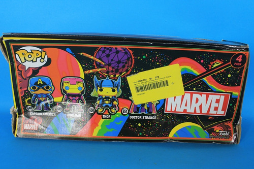 Marvel Blacklight 4 Pack Funko Pop (Usado)