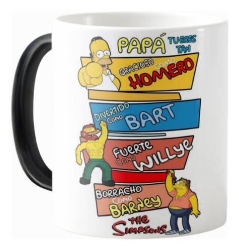 Mug Mágico Día Del Padre Feliz Día Papá Homero Simpson Taza