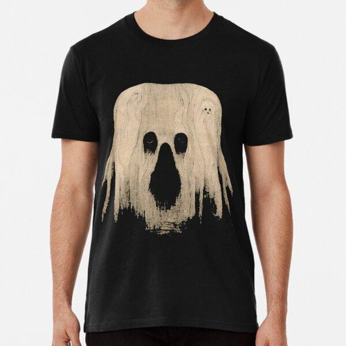 Remera Horror Ghost Woodprint - Recorte Algodon Premium