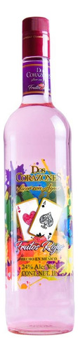 Licor Con Agave Dos Corazones Frutos Rojos 1l - 12 Unidades