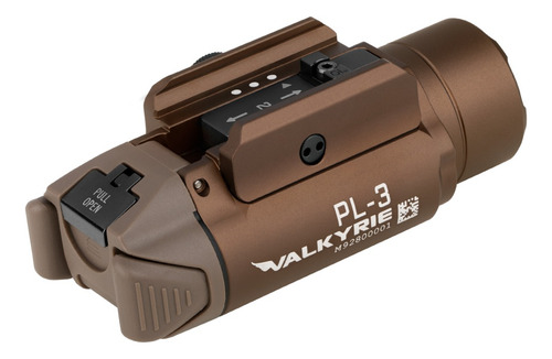 Linterna Olight Pl-3 Valkyrie, 1300 lúmenes, Glock Taurus Arex, color desértico, color claro, LED blanco
