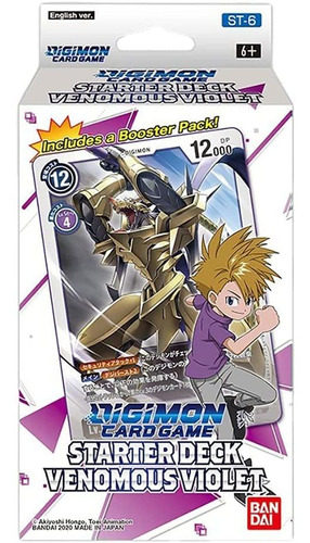 Baraja De Iniciación Digimon Tcg Venomous Violet