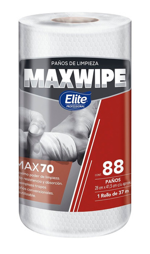 Imagen 1 de 1 de Paño de limpieza Elite Professional Maxwipe 70 reutilizable 88 u
