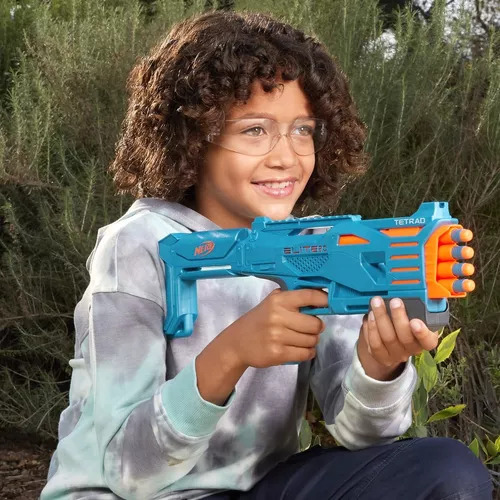 Nerf Elite 2.0 Tetrad Qs4 4 Cañones 4 Dardos Hasbro