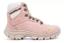 Bota Cat Couro Legitimo + Chinelo+palmilhagel Feminino Rf300