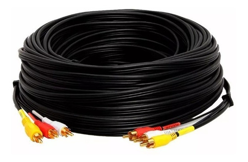 Cable Rca 3x3 Gold Alta Calidad 15metros