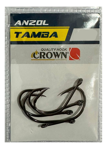 Anzol Crown Tamba Black Nº 6/0 - 5 Peças