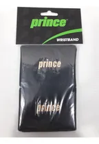 Comprar Muñequera Prince Negro Logo Dorado Tenis Padel Squash